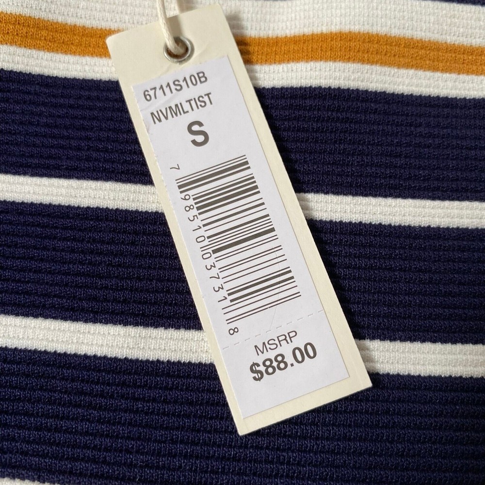 Max Studio Skirt Womens Small Multicolor Stripes NWT Stretch Career - Picture 11 of 11